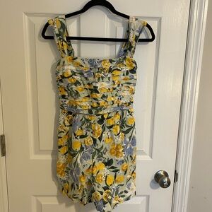 Abercrombie & Fitch lemon linen romper